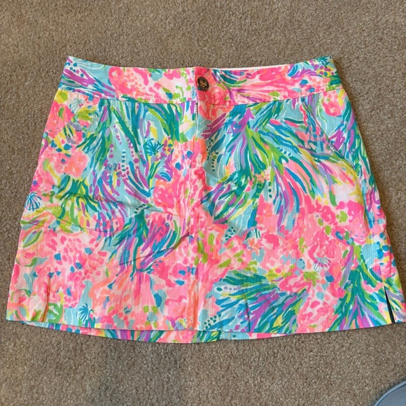 Lilly Pulitzer Dresses & Skirts - Lilly Pulitzer Nicki Skort “Fan Sea Pants”